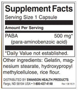 PABA 500 mg - 120 capsules