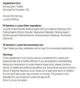 PE Nutrition | L -Lysina 1000 mg - 120 tabletek