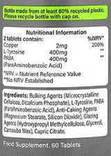 PE Nutrición | Tabletas de bronceado - 60 tabletas