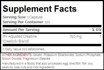 PH gemodificeerde creatine - 120 capsules