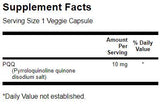 PQQ 10 mg / pyrrolochinolin chinon - 30 tobolek