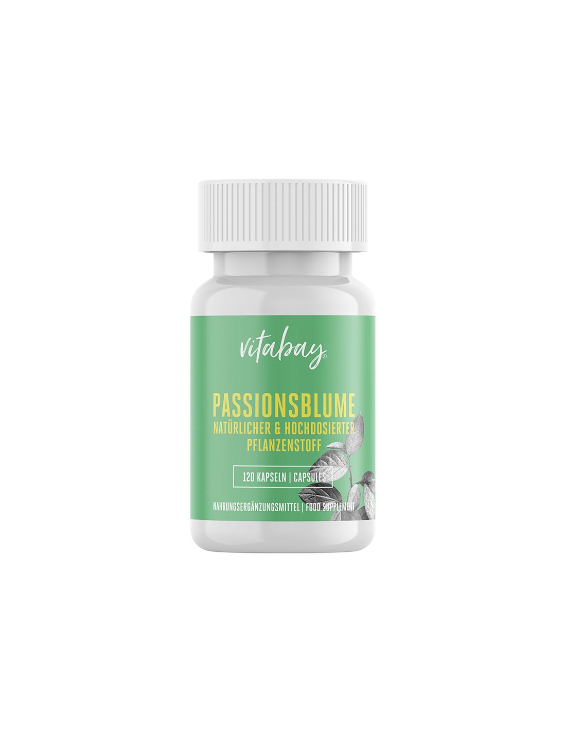 Passionsblume Extrakt - Passion flower 3750 mg, 120 capsules Vitabay