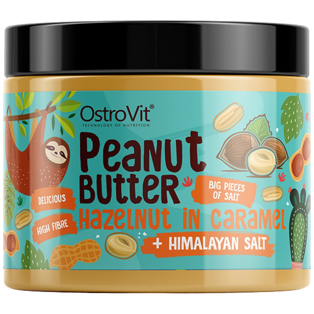 Peanut Butter with Hazelnut in Caramel + Himalayan Salt | Crunchy 500 grams
