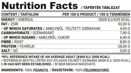 Maslac od kikirikija glatko | Keto prijateljski 450 grama