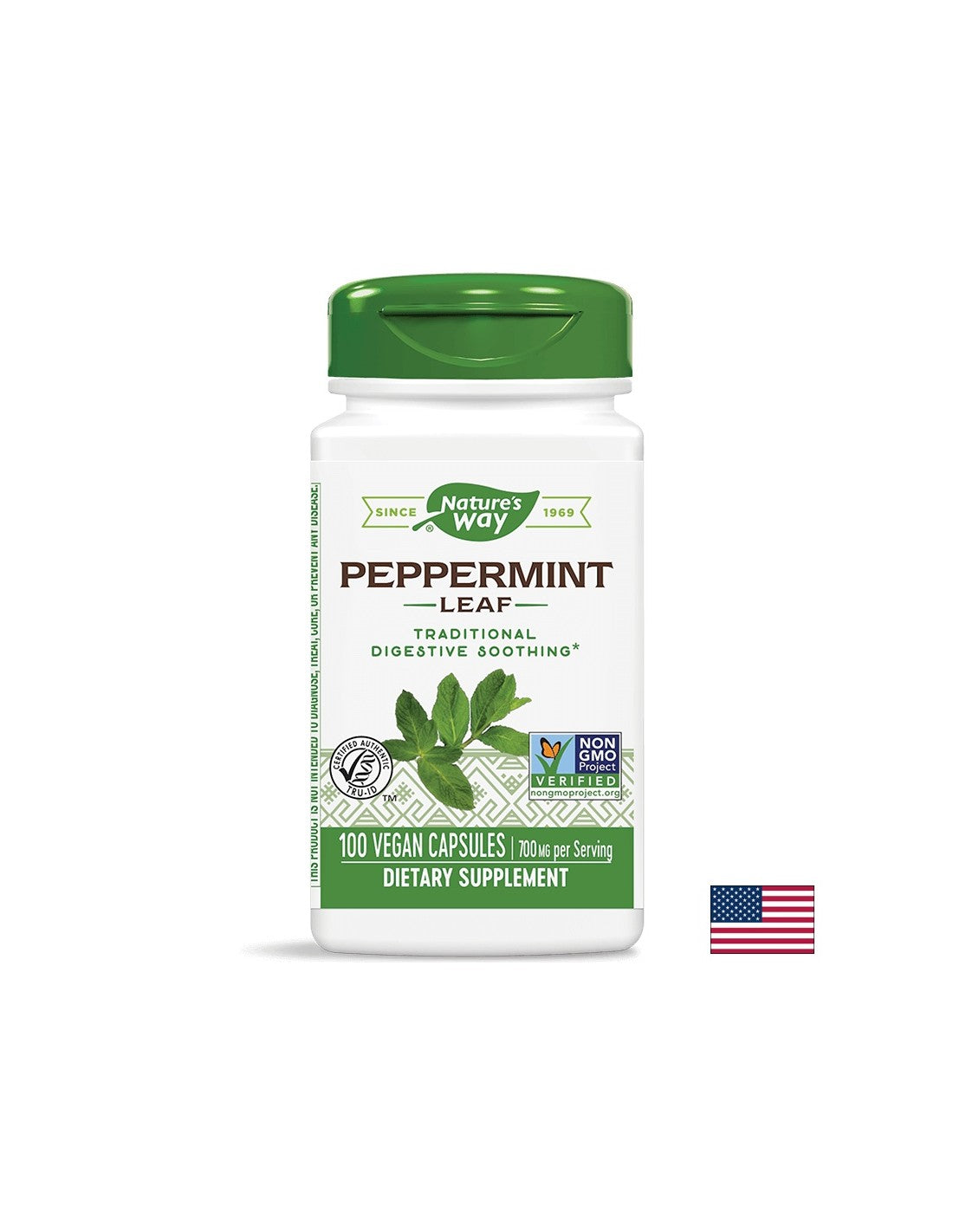 Peppermint Leaves - 100 capsules