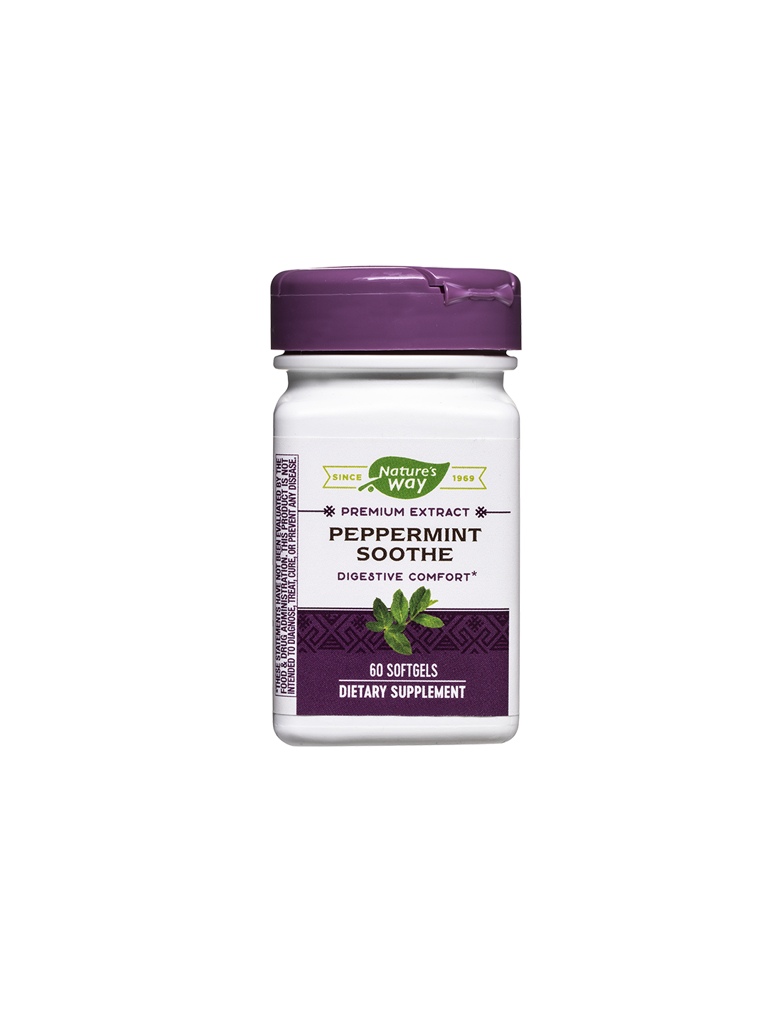 Peppermint Soothe - Herbal Blend for Good Digestion, 60 Softgels Nature's Way