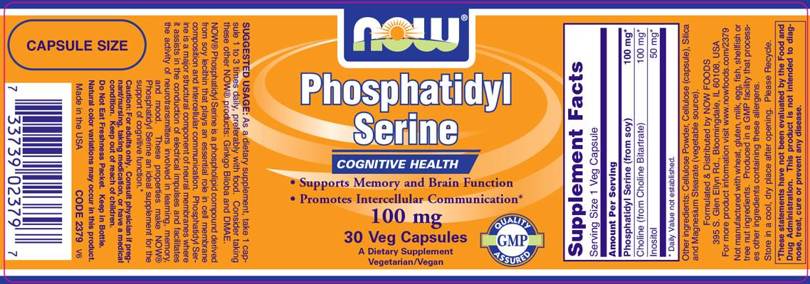 Fosfatidila serīns 100 mg - 30 kapsulas