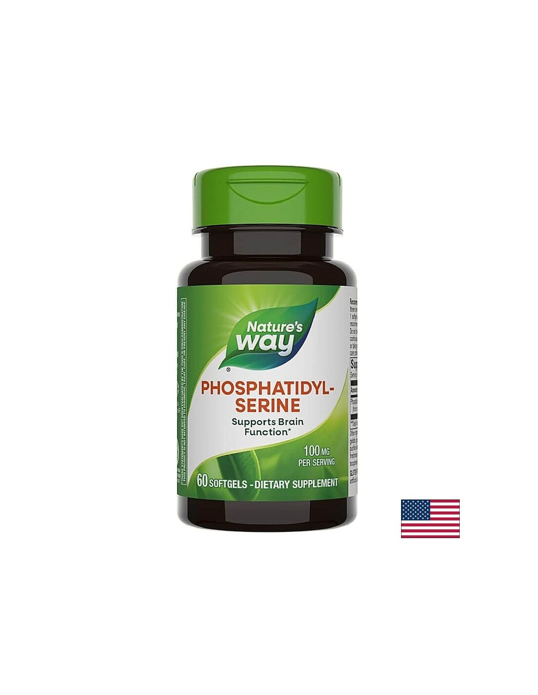 Fosfatidyl -serin - fosfatidyl -serin - pro zdraví mozku - 100 mg, 60 měkkých tobolek na přírodu