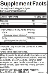 Augalų pagrindu sukurtas omega-3 | Gyvenimo omega - 120 gelio kapsulės