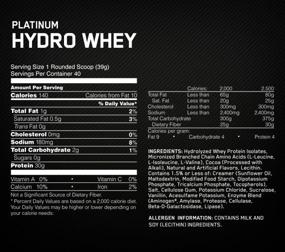 Platinová hydro syrovátka 3,5 liber. - 1600 kg