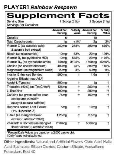 Player1 | Gaming Performance Booster - 220 grams