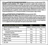 Zakformaat / vol met pindakaaspasta / gladde 40 gram