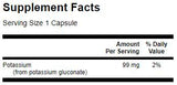 Potassium Gluconate 99 mg 250 capsules