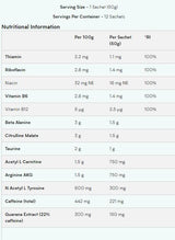 Pre-Workout Gel - 12 x 50 grams