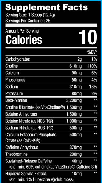 Pre-workout | Project Blackout 305-315 gram