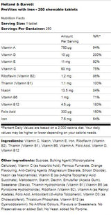 PreVites with Iron | Chewable - 250 Chewable Gel Capsules