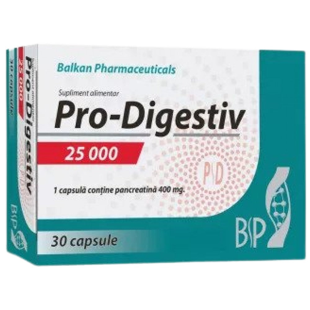 Pro-Digestiv 25000 | Pancreatina 400 mg - 30 cápsulas