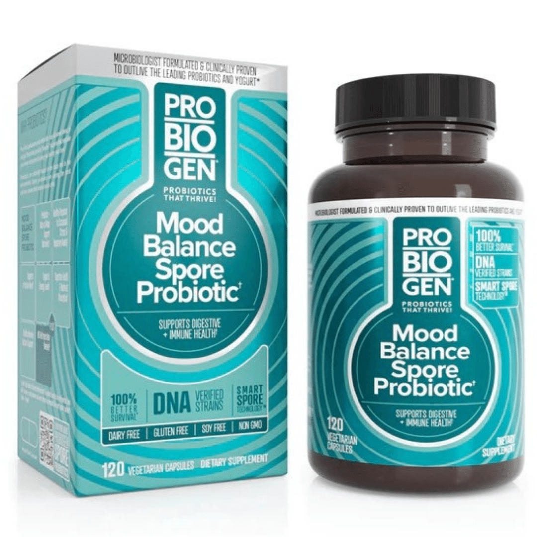 <tc>Probiogen</tc> Probiótico para el estrés y el equilibrio del estado de ánimo - Probiótico 120 cápsulas