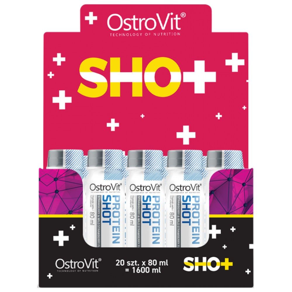 Proteinový výstřel | Izolát syrovátku + hovězí hydrolyzátová matrice - 20 x 80 ml