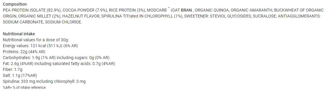Eiwit Vegan | Tri -bronnen - 30 gram