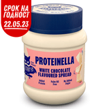 „Proteinella“ baltasis šokoladas 400 g - skystas baltasis šokoladas be pridėto cukraus ir be palmių aliejaus