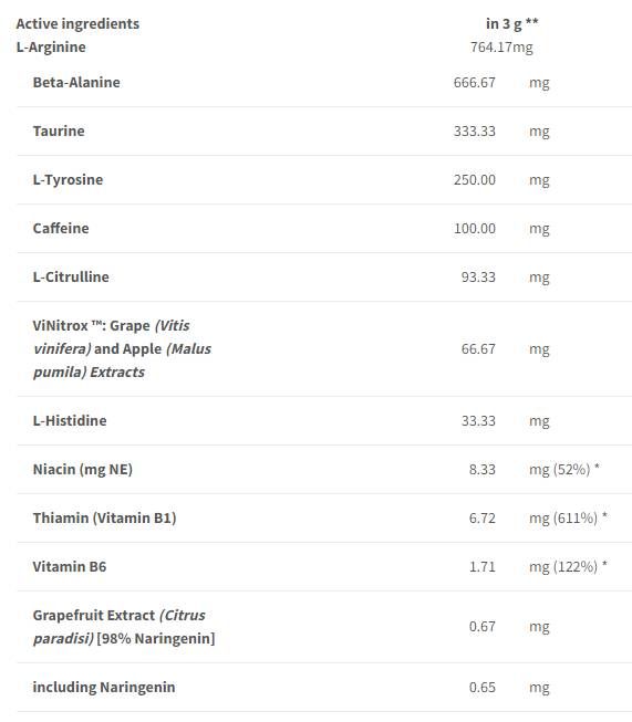 Volledige snelheid uithoudingsvermogen | Geavanceerde pre -start formule - 240 gram