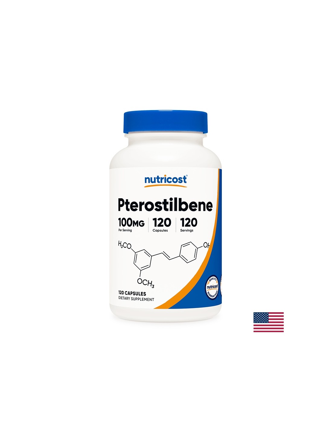 Gehir Funktioun - perosterylben (perostilbeen), 100 mg x 120 Nimm Kapitelen