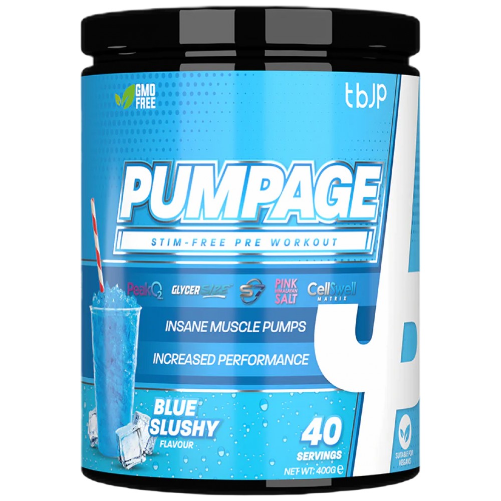 TBJP Pumpage | Stim-Free Pre-Workout-400 grams