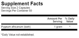 „Pygeum 500 mg“ - 100 kapsulių