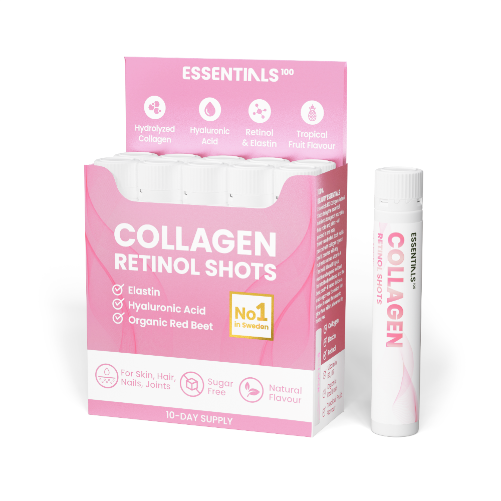 Kolagenas su elastinu, Q10 ir retinolio 10x25 ml /1 dėžute