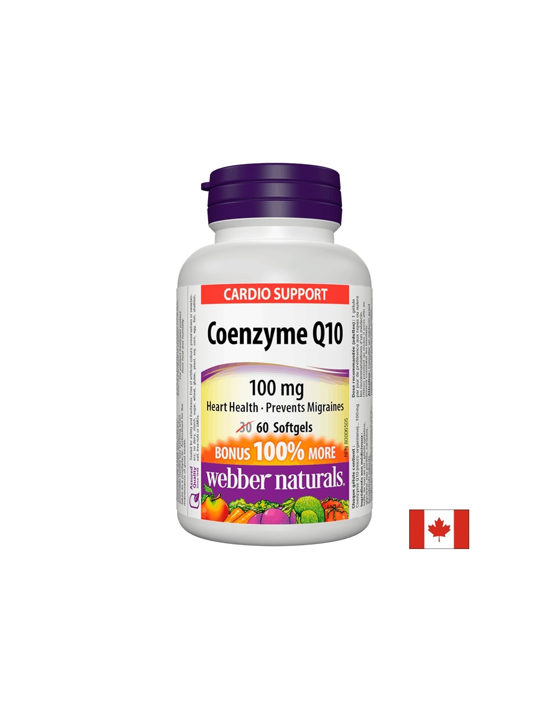 Coenzyme Q10 – heart health and antioxidant protection, 100 mg, 60 capsules