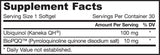 QH + PQQ (ubiquinol + pyrroloquinoline quinone) - 30 Gel capsules