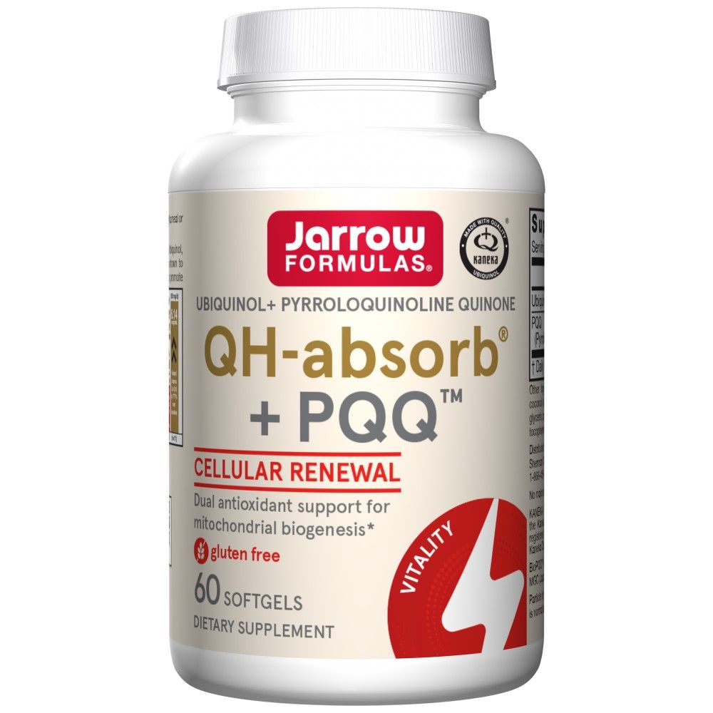 QH + PQQ (ubikinool + pürrolokinoliin kinoon) - 60 geeli kapslit