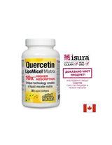 Quercetina 250 mg de matriz de lipomicel - 30 cápsulas de gel