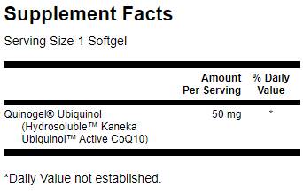 Quinogel - Hydrosololble Ubiquinol Coq10 30 Gelkomples