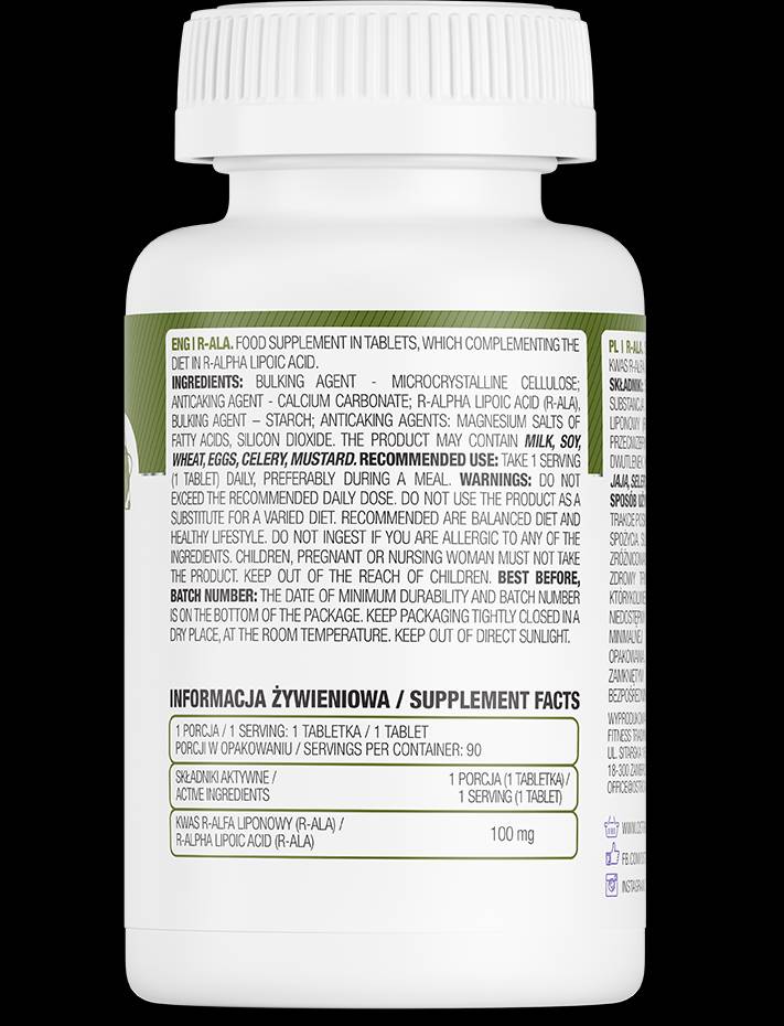 R-ALA 100 mg 90 Tablets