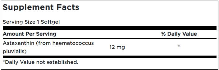 Ataxantina 12 mg - 30 cápsulas de gel