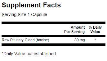 Raw Pituitary Glandular 60 capsules