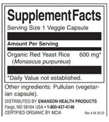 Rout Hefen Reis 600 mg | Gemaach mat organesche roude Hefen Reis - 60 Kapselen
