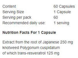 Resweratrol 125 mg - 60 kapsułek