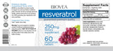 Resveratrol 250 mg / 60 tabbladen