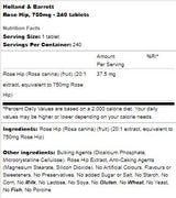 Rose Hip 750 mg - 240 Tablets