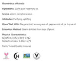 Rosemary Oil | 100% Pure Rosmarinus Officinalis - 59 ml