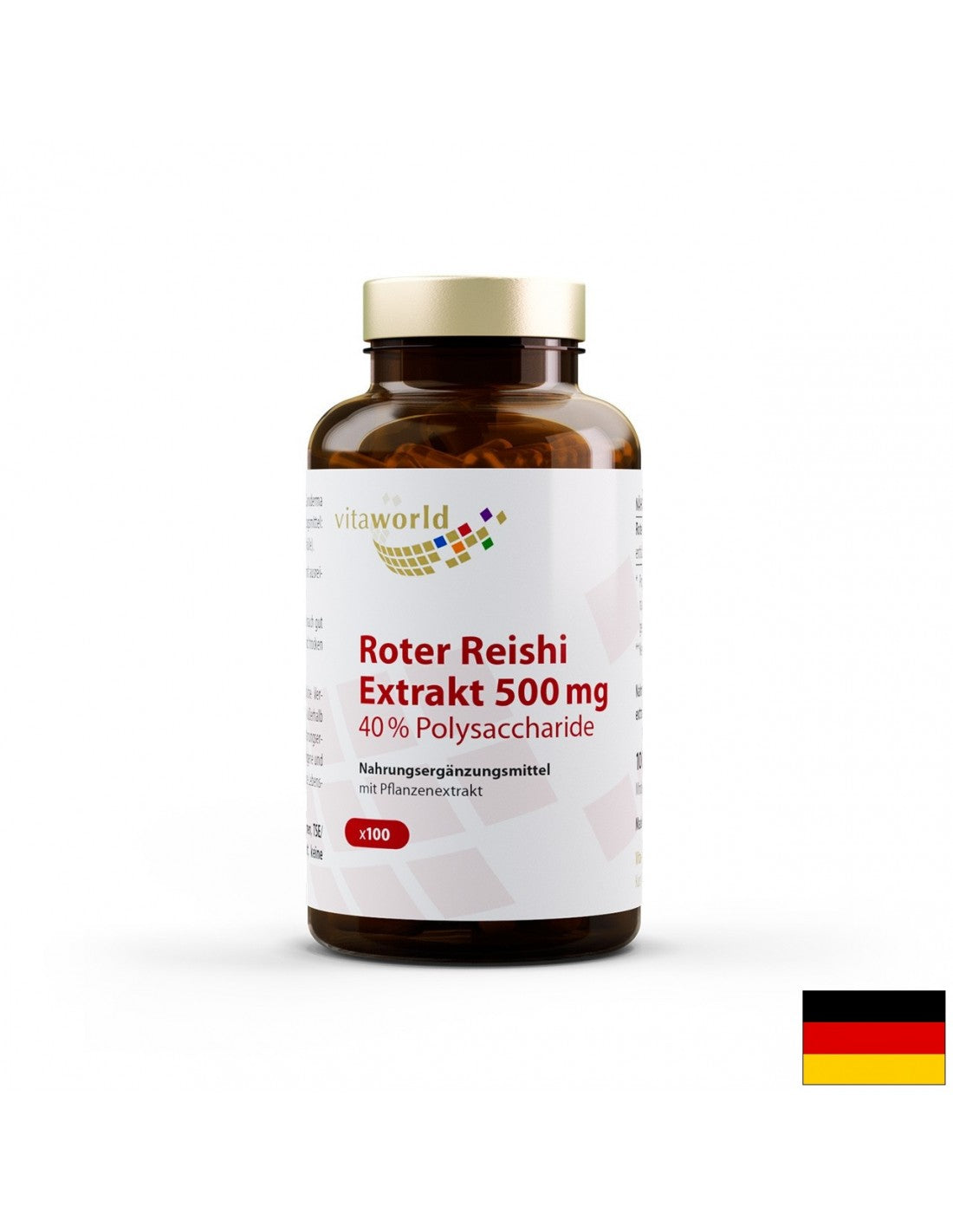 „Roter Reishi Extrakt / Red Reishi 500 mg“, 100 kapsulių
