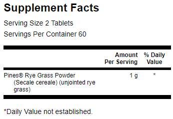 Rye Grass 120 tablets