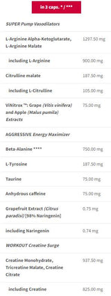 ZAAG. Caps | Super agressieve pre -workout - 30 capsules