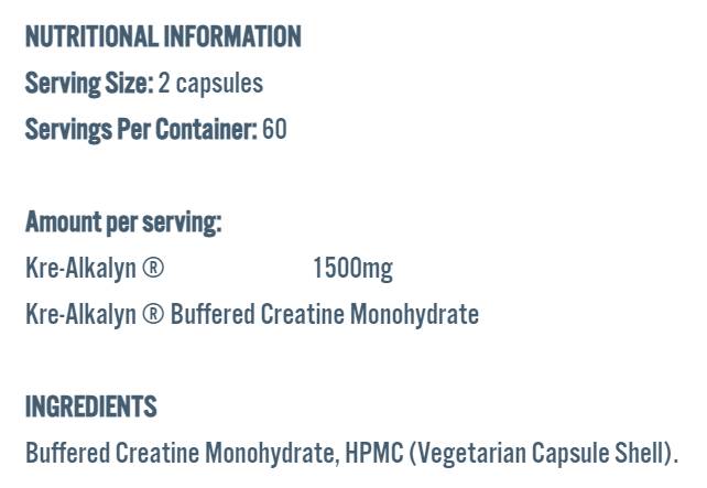 Kre -alkalyn 1500 - 120 kapsulės