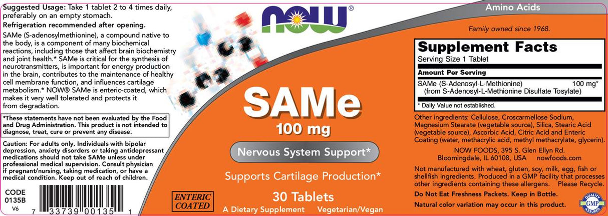 SAMe 100 mg [30 Tablets]