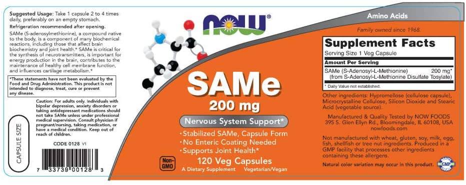 SAMe 200 mg - 60 capsules