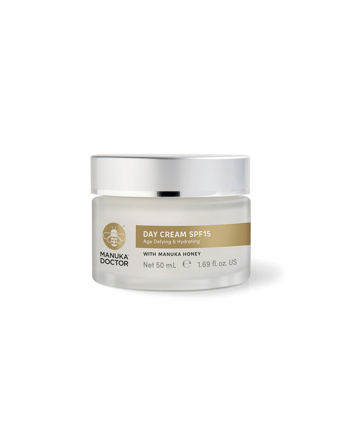 Zvlhčování denního krému na obličej proti stárnutí SPF 15 s manuka medem, 50 ml